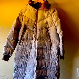 Nike coat in brown long